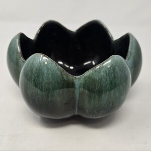 VINTAGE BLUE MOUNTAIN POTTERY CANADA GREEN OMBRE GLAZE BOWL TRINKET DISH DECOR